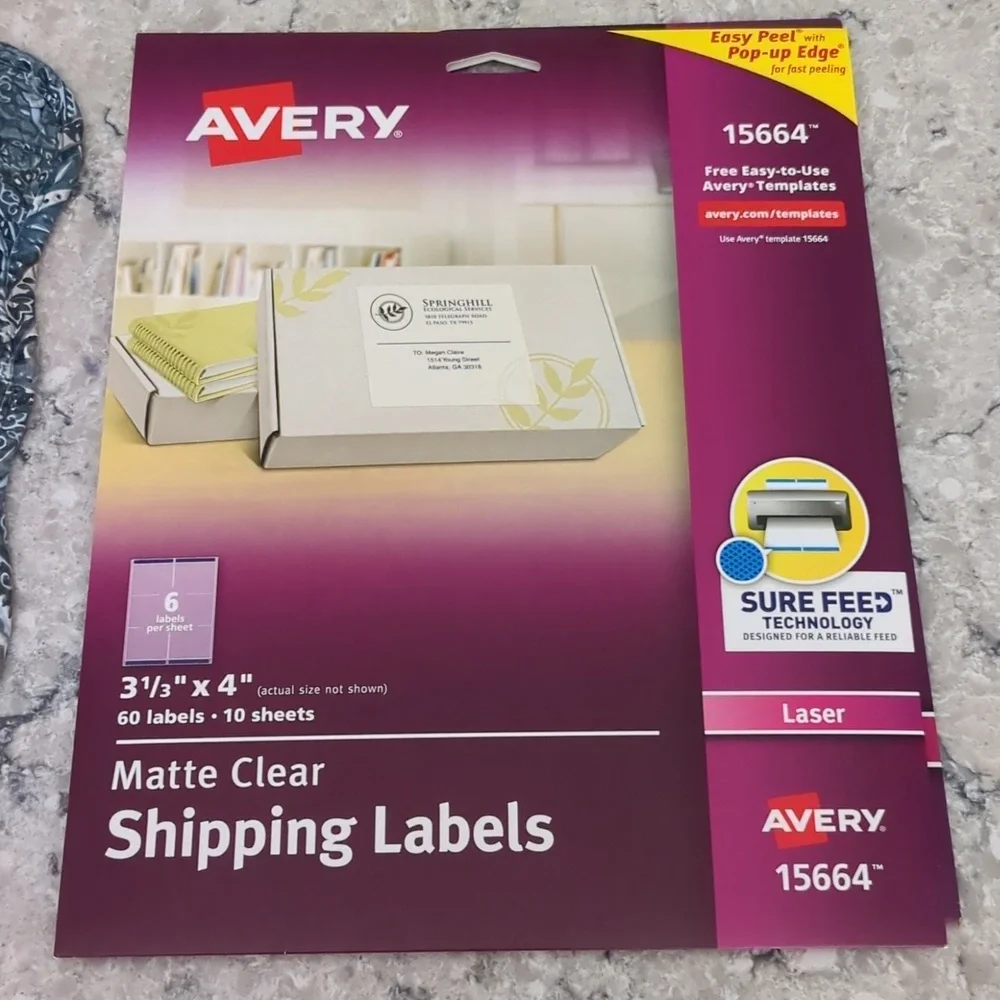 Shipping Labels, Business Cards, Specialty Printer Paper See Detailed List